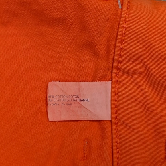 NWT GAP Zipper Stretch Miniskirt in Lava (Orange) - Picture 6 of 7